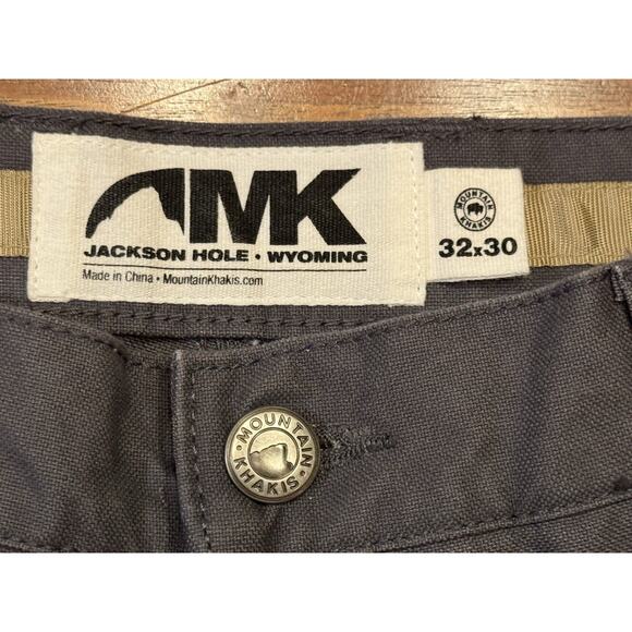 32x30 Mountain Khakis Heavy Canvas Work Pants Gray - Picture 3 of 11